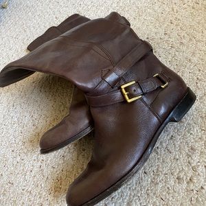 Coach Signature Chocolate Brown Riding Boots
